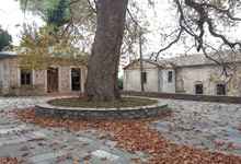 The square of Agia Kiriaki in Tsagarada Pelion